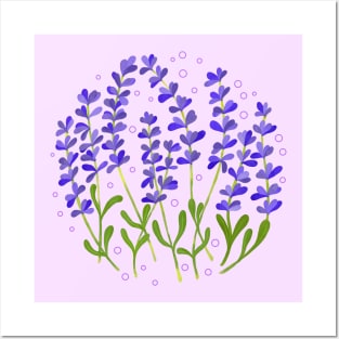 Purple Lavender Posters and Art